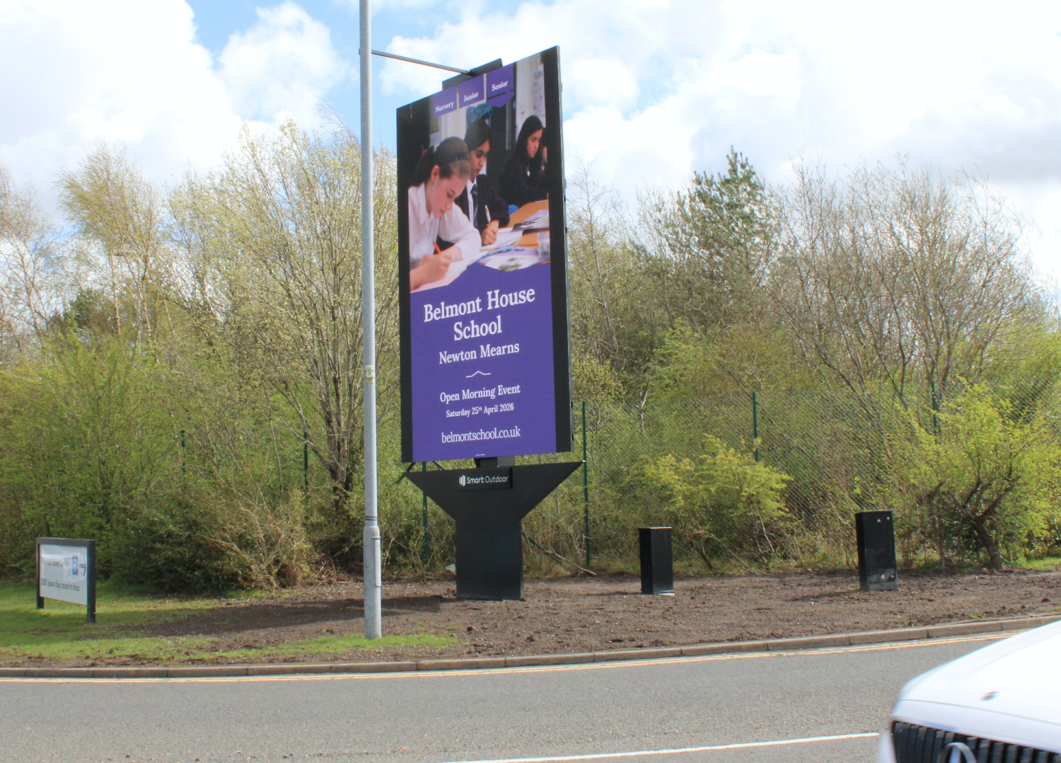 belmont house school silverburn marketing billboard